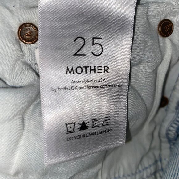 Mother Size 25 Denim Jeans The Tomcat in The Confession High Rise Light wash Dis - Picture 6 of 15